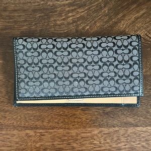 Coach Checkbook Cover